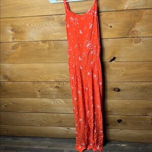 Free People Womens S Sweet In The Streets One-Piece‎ Floral Jumpsuit sleeveless